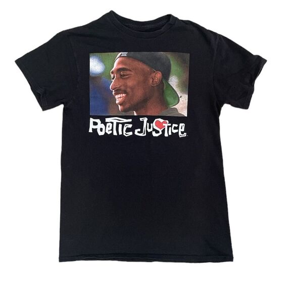 RIPPLE Junction Men’s Small Black Poetic Justice Tee - Picture 1 of 2
